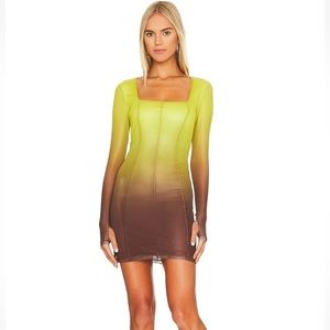 REVOLVE Steve Madden BB Dakota Revolve Freya Bodycon Mini Dress S Springs Ombre